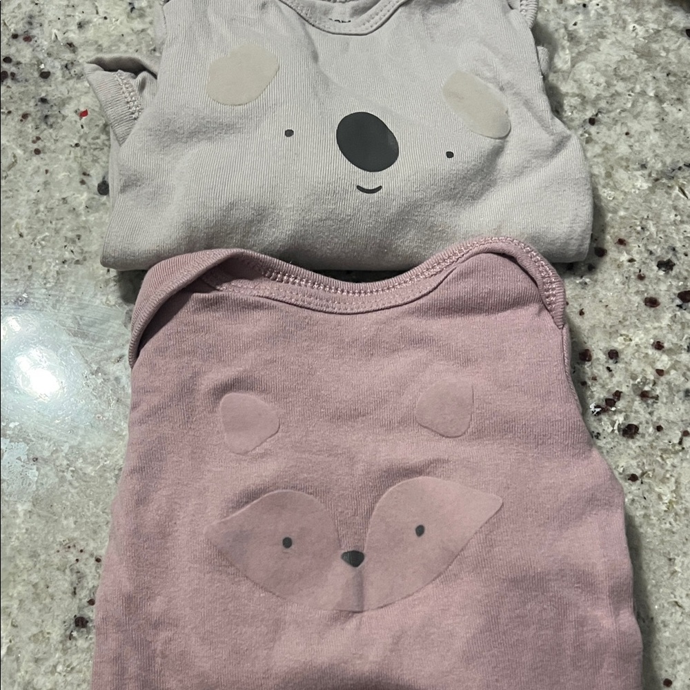 Cute Animal Print Baby Onesies